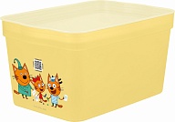 Детский ящик Plast Team Baby коллекция Три Кота, с крышкой, soft-touch, 2,3л, 211х141х110 (PT3501)