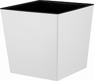 Горшок для цветов с дренажной вставкой InGreen коллекция London Cube, пластиковый, с дренажной вставкой, 4,2 л, 177х177х184 (IG7800)