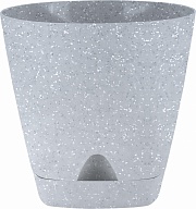 Горшок для цветов с прикорневым поливом InGreen коллекция Stone, пластиковый, 8л, 250мм, 250х250х244 (IG6302)