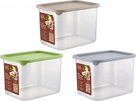 Банка для сыпучих продуктов Sugar&Spice коллекция Vanilla, система идентификации крышек, гибкая крышка, 1л, прямоугольный, 140х105х97 (SE168110)