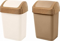 Контейнер для мусора Wood 12 л с крышкой-маятником