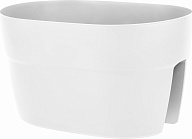 Балконный ящик InGreen коллекция Villa de Fiori, на перила, двусторонний, с системой фиксации, 12л, овальный, 390х260х220 (IG6603)