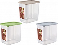 Банка для сыпучих продуктов Sugar&Spice Ваниль прямоугольная 1,5л с гибкой крышкой