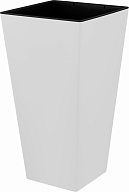 Горшок для цветов с дренажной вставкой InGreen коллекция London Cube, пластиковый, с дренажной вставкой 19л, 34л, 300х300х564 (IG7804)