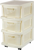 Комод Plast Team STOCKHOLM, с корзинами, трёхсекционный, 390х390х340 (PT6601)