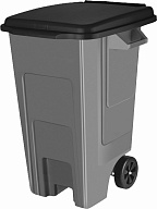 Бак для мусора Фристайл, с крышкой, на колесах, 130 л  (HDPE)