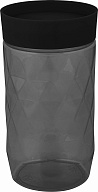 Банка для сыпучих продуктов Plast Team коллекция BLACK, 1л, круглая, 95х95х178 (PT1702)